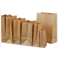 Square bottm paper bags (without handles)